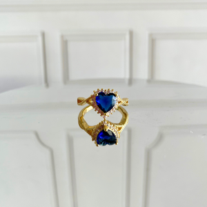 Anillo Corazón Azul