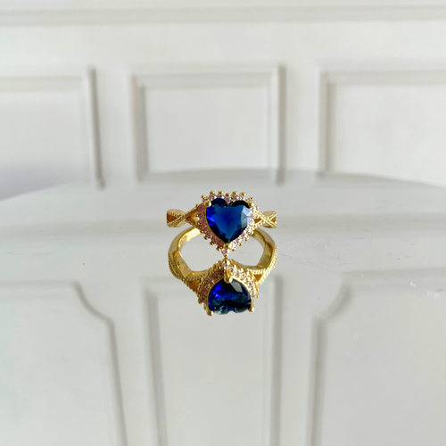 Anillo Corazón Azul