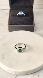 Load image into Gallery viewer, Anillo Esmeralda, Plata 925
