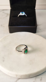 Load image into Gallery viewer, Anillo Esmeralda, Plata 925
